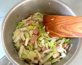 お鍋の残り野菜で『白菜ときのこのスープ』作り方4写真