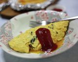 ペペロンチーノ風バジルオムレツ作り方9写真