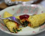 ペペロンチーノ風バジルオムレツ作り方10写真