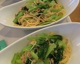 簡単　ツナ缶と小松菜のペペロンチーノ作り方17写真