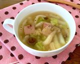 お鍋の残り野菜で『白菜ときのこのスープ』作り方6写真