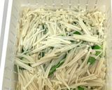 レンジで2分！オクラとえのきの塩昆布和え作り方2写真