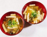 切り干し大根とにんじんのみそ汁作り方8写真