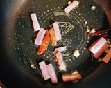 スナップエンドウとベーコンのペペロン風作り方6写真