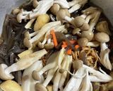 切り干し大根の煮物。きのこ入り。作り方2写真