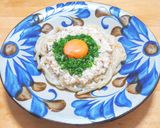 豆腐と冷凍の山芋とろろソースで焼きうどん作り方6写真