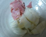 部分レンジ調理スパゲッティカルボナーラ風作り方2写真
