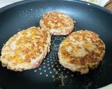 胡麻ドレッシングソースのハンバーグ作り方2写真