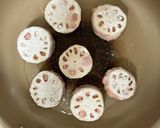 レンコンのはさみ焼き✨レモン風味ソース作り方8写真