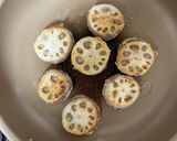 レンコンのはさみ焼き✨レモン風味ソース作り方10写真