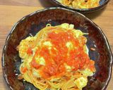 贅沢モッツァレラのトマトソースパスタ作り方7写真