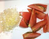 ３分簡単ネギトマトにポン酢がけ作り方1写真