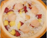 さつまいもとホタテの炊込みご飯☆釜めし作り方4写真