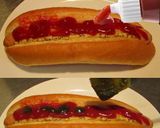 美味ドレ蜂蜜バジルケチャップホットドッグ作り方1写真