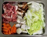 里いもと在り合わせ野菜の中華丼作り方2写真