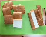 食パンの耳で　アーモンドフロランタン作り方1写真