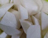 炊飯器で、大根ときのこのとろみ汁作り方1写真