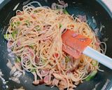 ☆ミョウガとオクラの和風パスタ☆作り方5写真