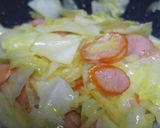 食パンのサコッシュ☆キャベツ×ウインナ作り方3写真