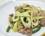 四方竹と牛肉の炒め物作り方4写真