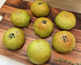 和スイーツ風栗の甘露煮と抹茶のあんぱん作り方12写真