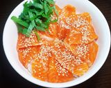 簡単☆サーモン漬け丼作り方2写真