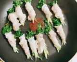 超簡単♫ 貝割れの肉巻き作り方2写真