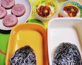 キャラ弁☆ウキウキハロウィン☆ドクロ弁当作り方1写真