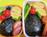 キャラ弁☆ウキウキハロウィン☆ドクロ弁当作り方3写真