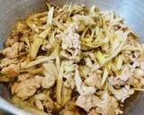＊新米に合う豚こまとごぼうのしぐれ煮＊作り方2写真