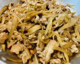 ＊新米に合う豚こまとごぼうのしぐれ煮＊作り方3写真
