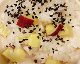 さつまいもの炊き込みご飯作り方5写真