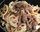 蓮根と牛肉炒め作り方3写真