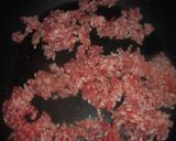 里芋と挽肉の味噌炒め煮（高血圧&気管支）作り方3写真