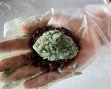 スピルリナ入りご飯　きなこ＆あんこおはぎ作り方4写真
