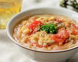 旨味たっぷり!トマたま汁ビーフン作り方8写真