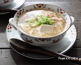 カニカマ&豆腐で作る✨さっぱり中華スープ作り方5写真