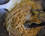 アボカドとお豆腐のガーリックペストパスタ作り方2写真