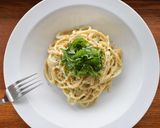 アボカドとお豆腐のガーリックペストパスタ作り方3写真
