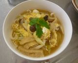 体ぽかぽか♬かきたまうどん作り方8写真