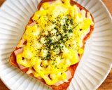 朝食ランチ♡コーンマヨチーズトースト作り方3写真