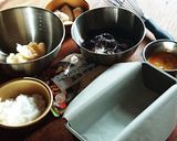 バナナとナッツの男前★米粉チョコパウンド作り方1写真
