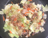 だし香る我が家の簡単焼きうどん☆時短調理作り方4写真