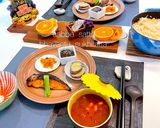 ワンプレートと弁当　献立　ハロウィン作り方3写真