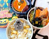 ワンプレートと弁当　献立　ハロウィン作り方4写真