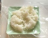 明太子と昆布（塩　佃煮）の二刀流おにぎり作り方1写真