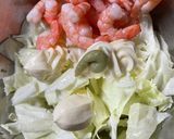 キャベツとボイルエビのサラダ作り方3写真