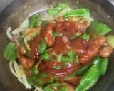 ソーセージと野菜のスリラチャ辛味ソテー作り方3写真