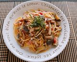 ☆茄子ミョウガの和風パスタ☆作り方5写真