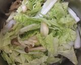 白菜とぶなしめじの中華風ミルクスープ作り方3写真